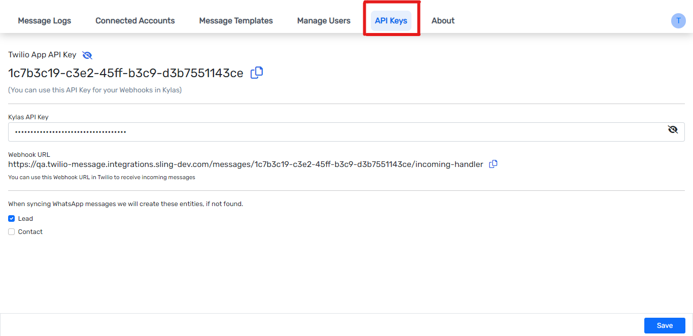 Twilio Api Key