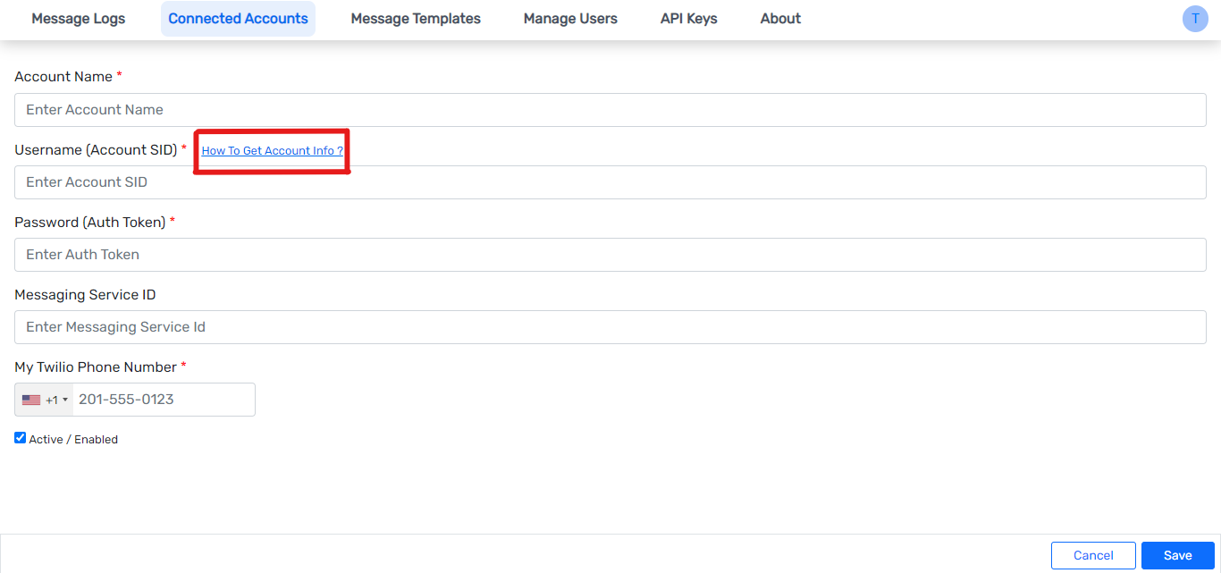 Twilio login